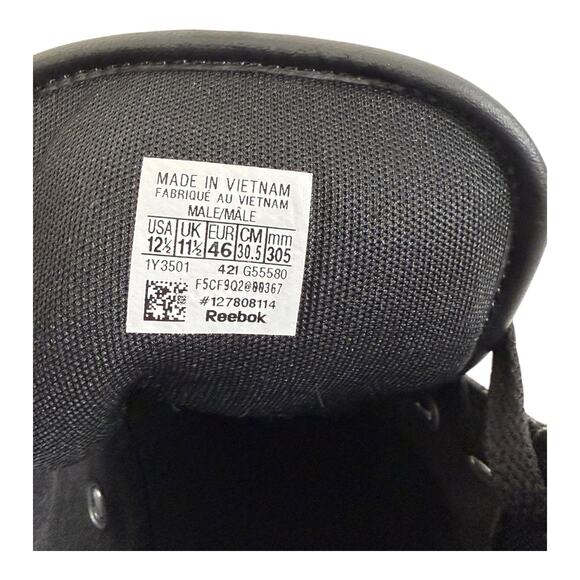 Reebok Power Lite Mid Size 12.5 Black & Silver - Never Worn, New - Picture 10 of 11